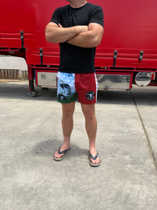 YVSF Footy Shorts Red