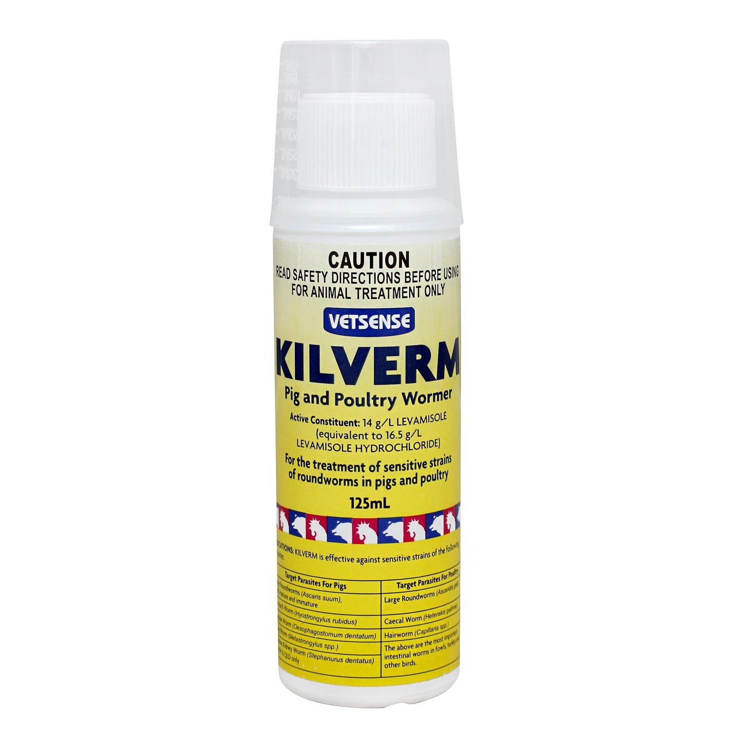 Kilverm Pig & Poultry Wormer 125ml