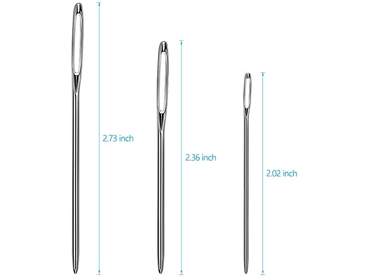 Judges Choice Australia Large Eye Blunt Stainless Steel Plaiting Needles
