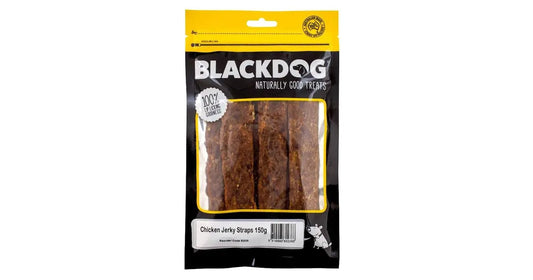 Black Dog Chicken Jerky Straps 150g