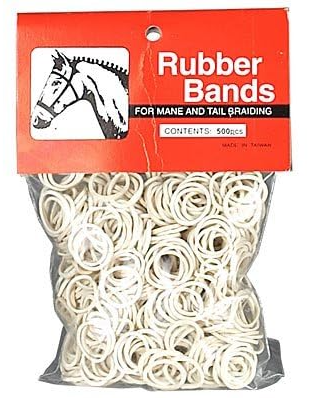 Rubber Bands 500pk White