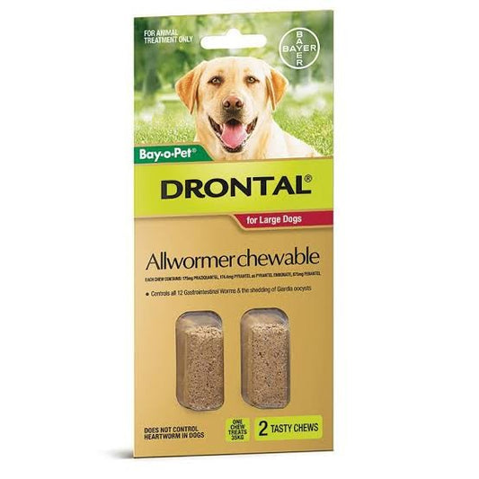 Drontal Chewable Large 2 Chew