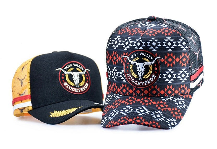 Yvsf Trucker Caps Red Aztec [col:red Aztec]