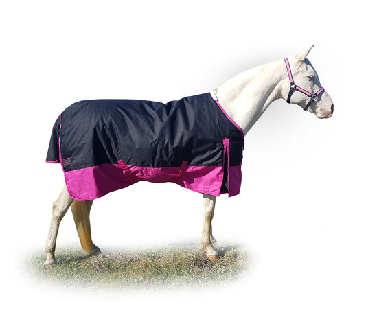 Winter Waterproof Turnout Rug 3' Black/pink [siz:3' Col:black/pink]