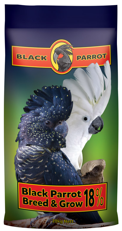 Black Parrot Breed & Grow 18%