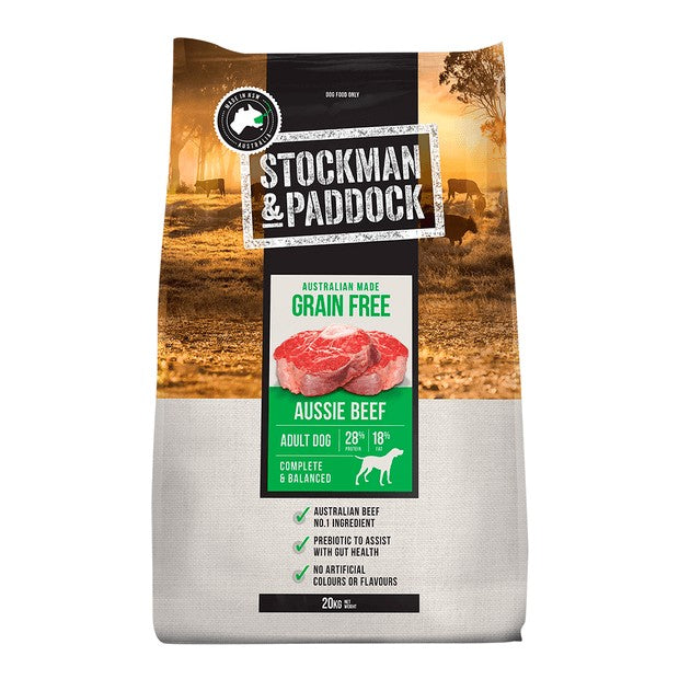 Stockman & Paddock Grain Free Aussie Beef 20kg