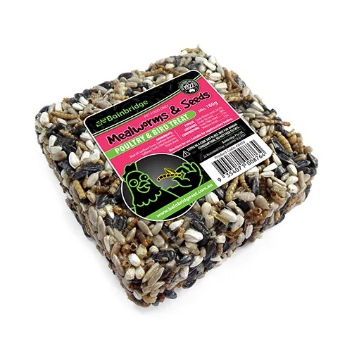 Poultry Teat- Mealworms & Seeds 160g