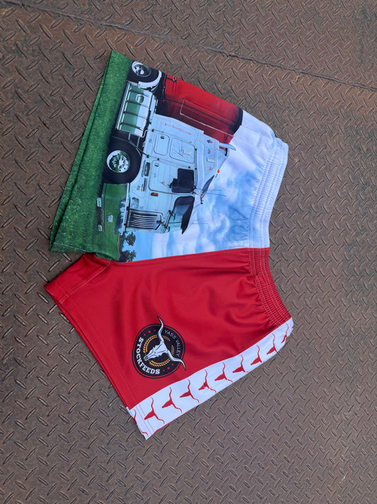 YVSF Footy Shorts Red