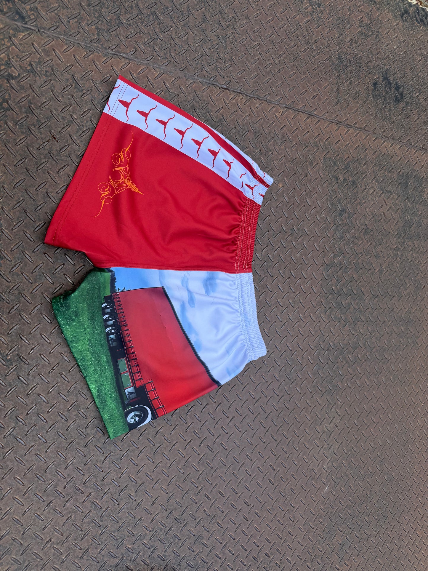YVSF Footy Shorts Red