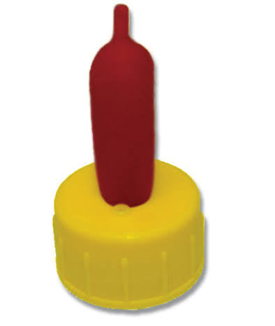 Pritchard Lamb Teat With Valve (yellow/red)